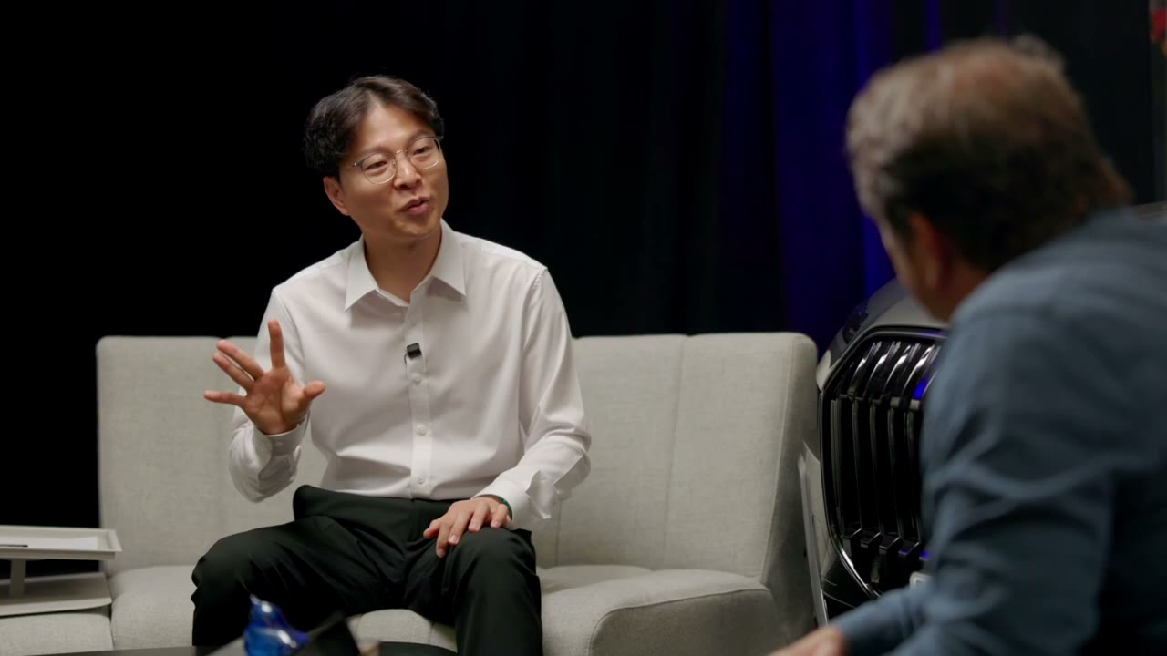 Joo Young and Keith Newman on the Ignite Studio set