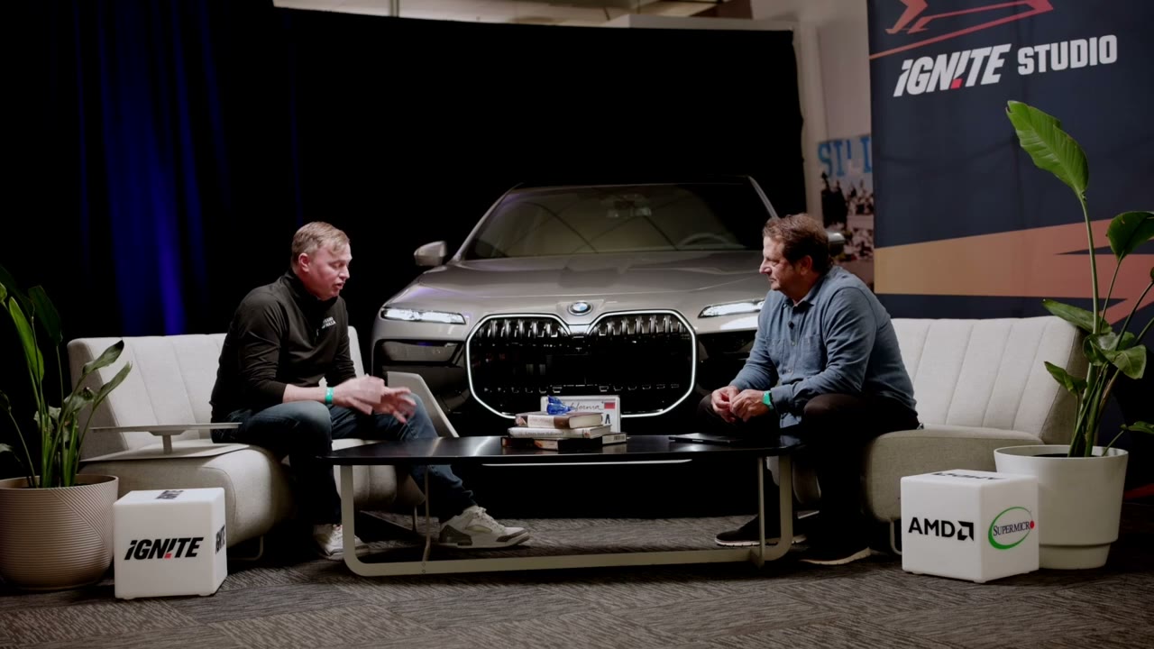 Luke Norris and Keith Newman on the Ignite Studio set